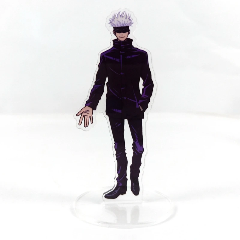 

Anime Jujutsu Kaisen Acylic Figure Stand Model Comic Yuji Itadori Satoru Gojou Fushiguro Megumi Desk Decor Ornaments 10cm
