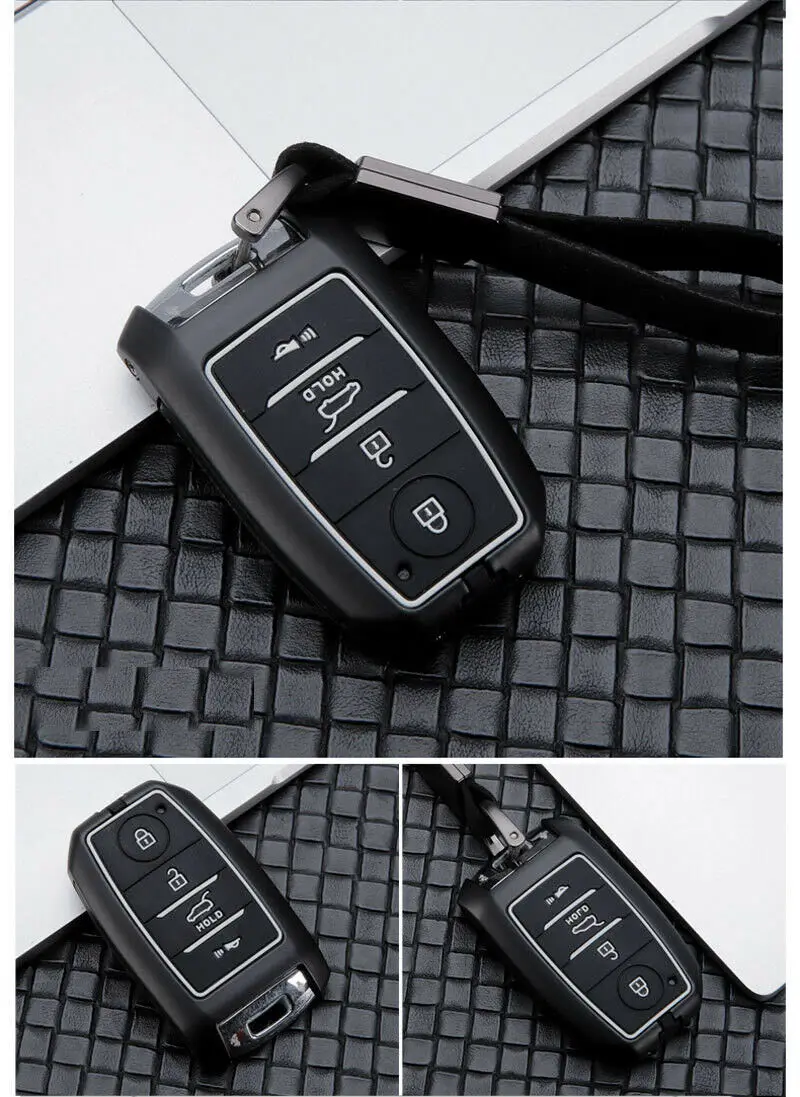 Keychain Car Key Case For Kia Sorento K900 New K7 Cadenza 2017 2018 2019 4 Buttons Smart Remote Fob Protector Cover Accessories |
