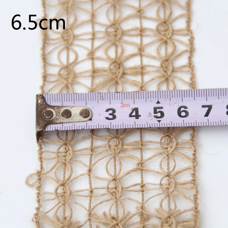 2 м натуральные гессийские джут шпагат с цветочным узором веревки для рукоделия
