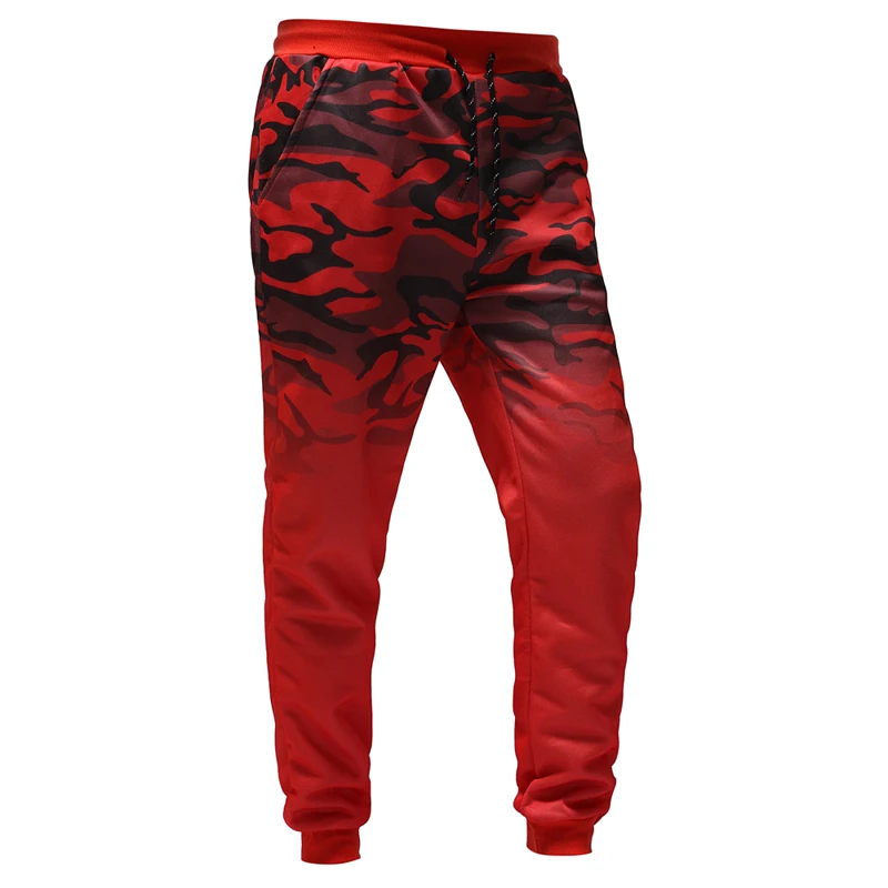 2019 мужские повседневные градиентные цветные брюки с шнурком хлопковые