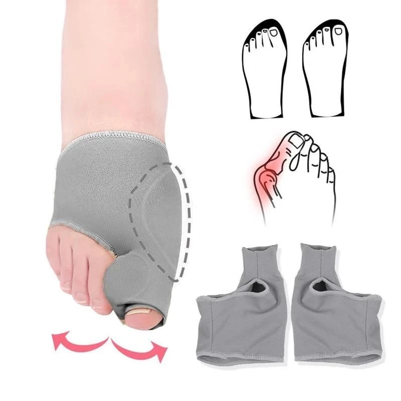 

2PCS Big/Small Toe Corrector Orthotics Feet Foot Care Bone Thumb Adjuster Correction Soft Pedicure Socks Bunion Straightener