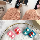 Забавные ювелирные изделия, подарки, Уникальные Милые лекарственные таблетки, милые модные женские серьги в виде деревянных капсул