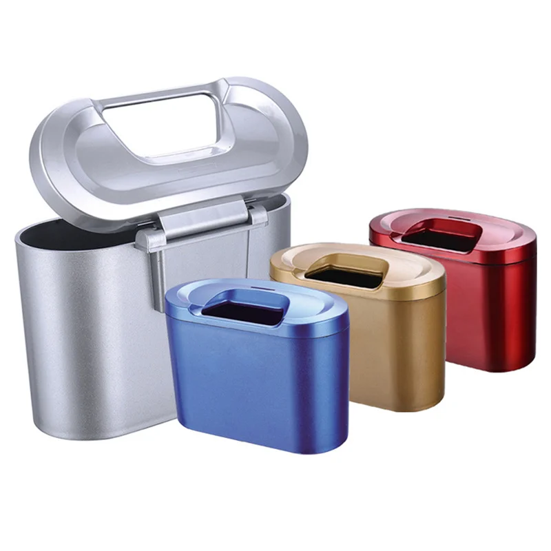 

Car Accessories Interior Bucket Garbage Spray Paint Trash Can in the Car Tissue Waste Collect Car Door Clip In Storage Universal