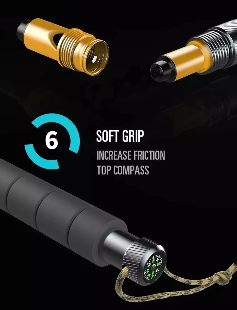 Открытый трость альпеншток мульти инструменты туристическое снаряжение Пеший