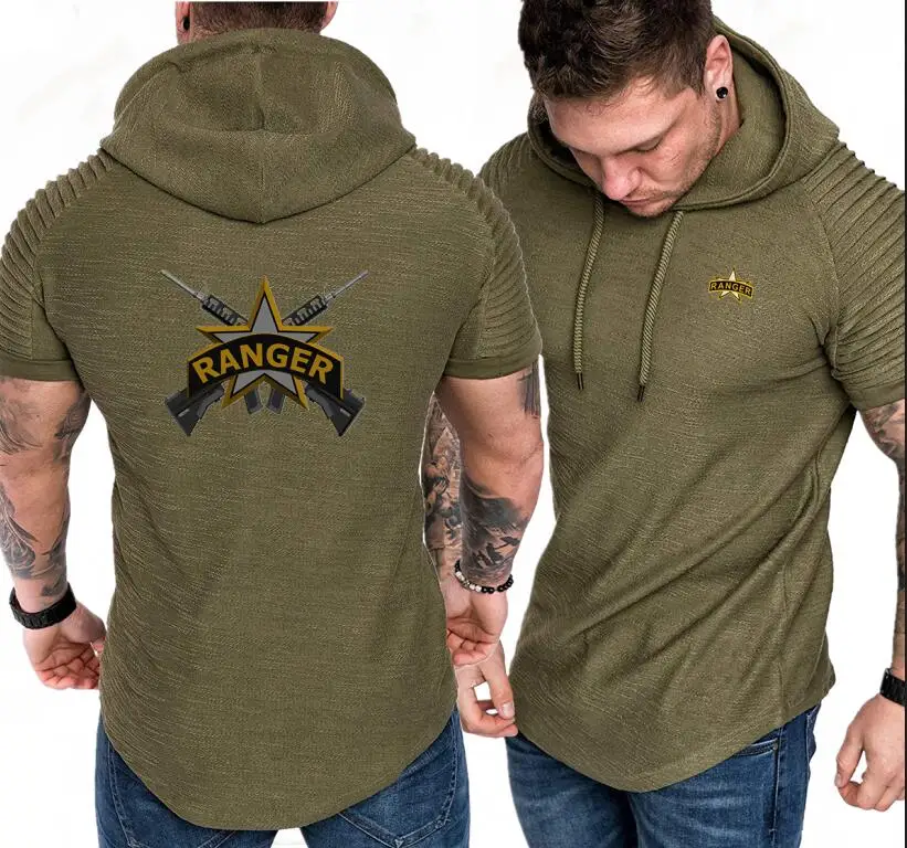 Американский армейский Рейнджерс принт Летний Новый мужской Повседневный