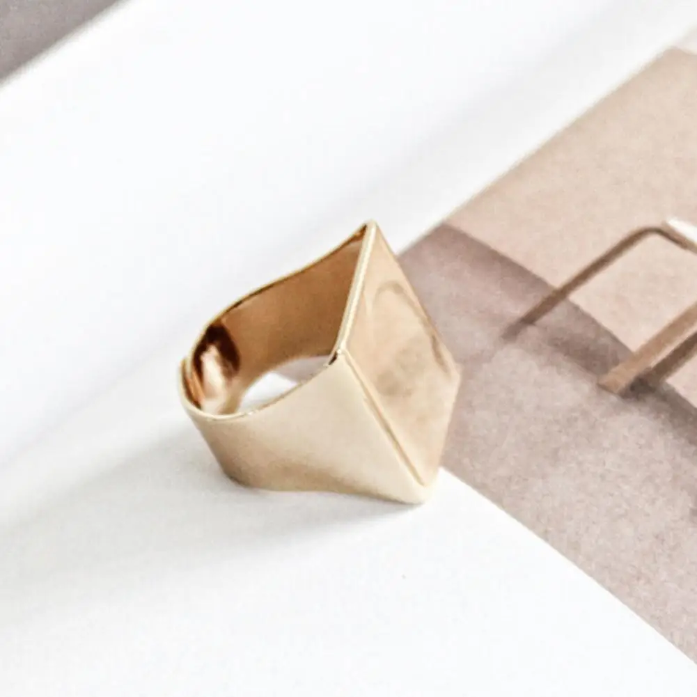 Мужская мода в стиле панк квадратное кольцо из сплава аксессуары внутренний