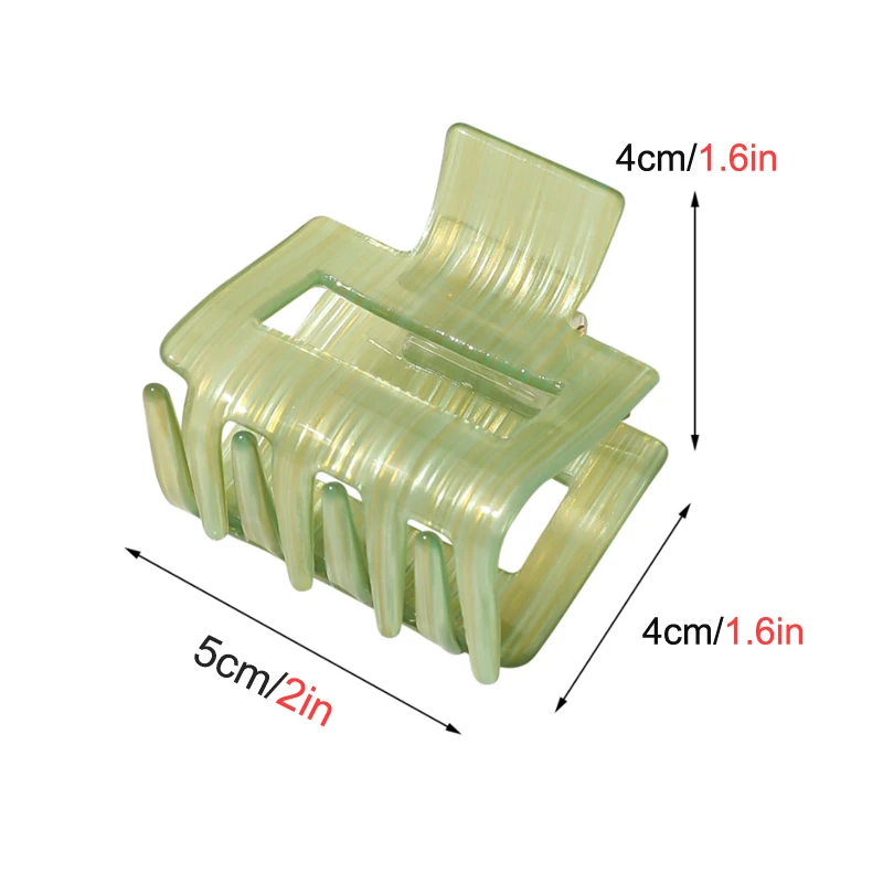 

Acrylic Hair Clips Barrette Clamp Hairband Jelly Colors Fixed Ponytail Girls Hairpins Leopard Hair Accessories Women