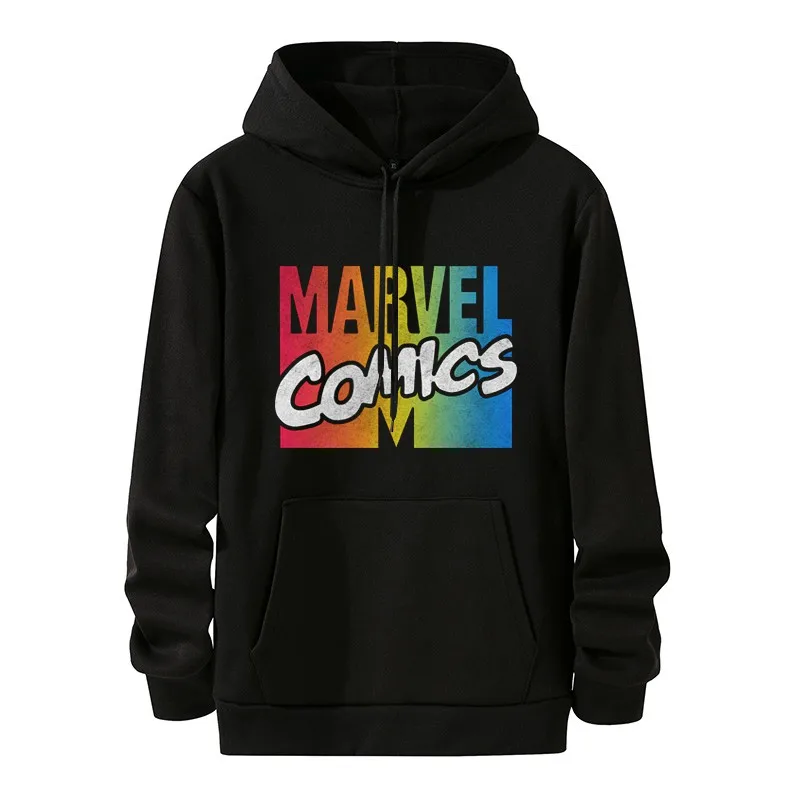 Marvel Sweater Oversize Aesthetic Sweatshirts Fashion Movie Popular Anime Clothing Jackets for Men Cotton High Quality Hoodies | Мужская