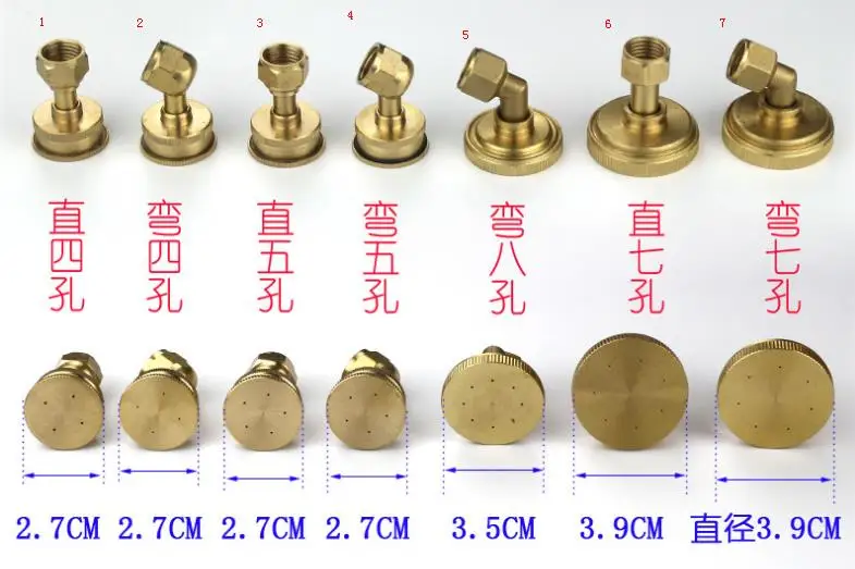 

Copper Agricultural and gardening knapsack High-pressure sprayer nozzle
