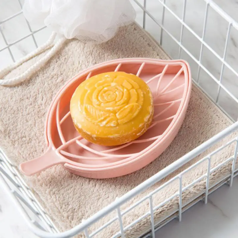 

Bathroom Soap Dish Plate Case Home Shower Holder Container Soap Box Plastic Soap Box Dispenser Soap Rack Bathroom Supplies
