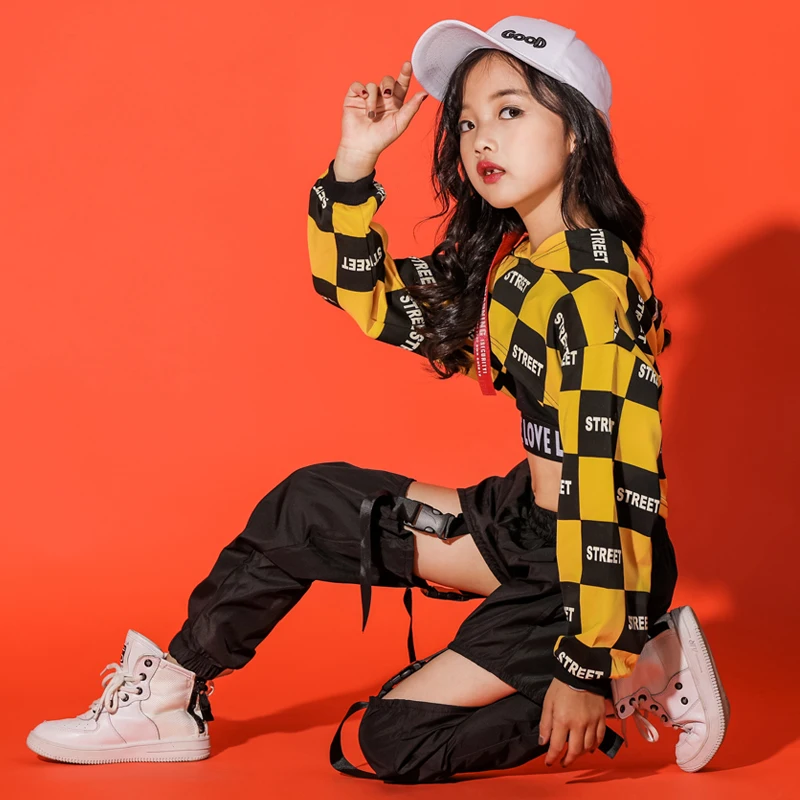 Детская одежда в стиле хип-хоп повседневные наряды толстовка топы и брюки для