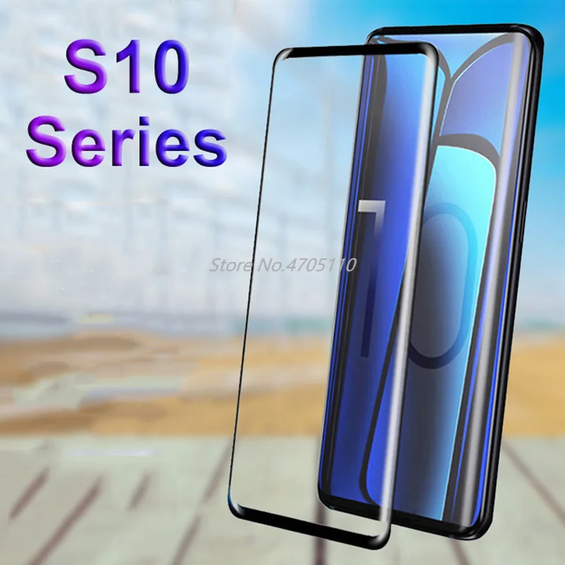 9H закаленное стекло для Samsung Galaxy S10 Plus Lite Полное клеевое Защитное S10e S 10 3D