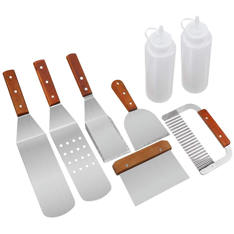Гриль шпатель из нержавеющей стали Grillware 8 штук высокопроизводительный набор
