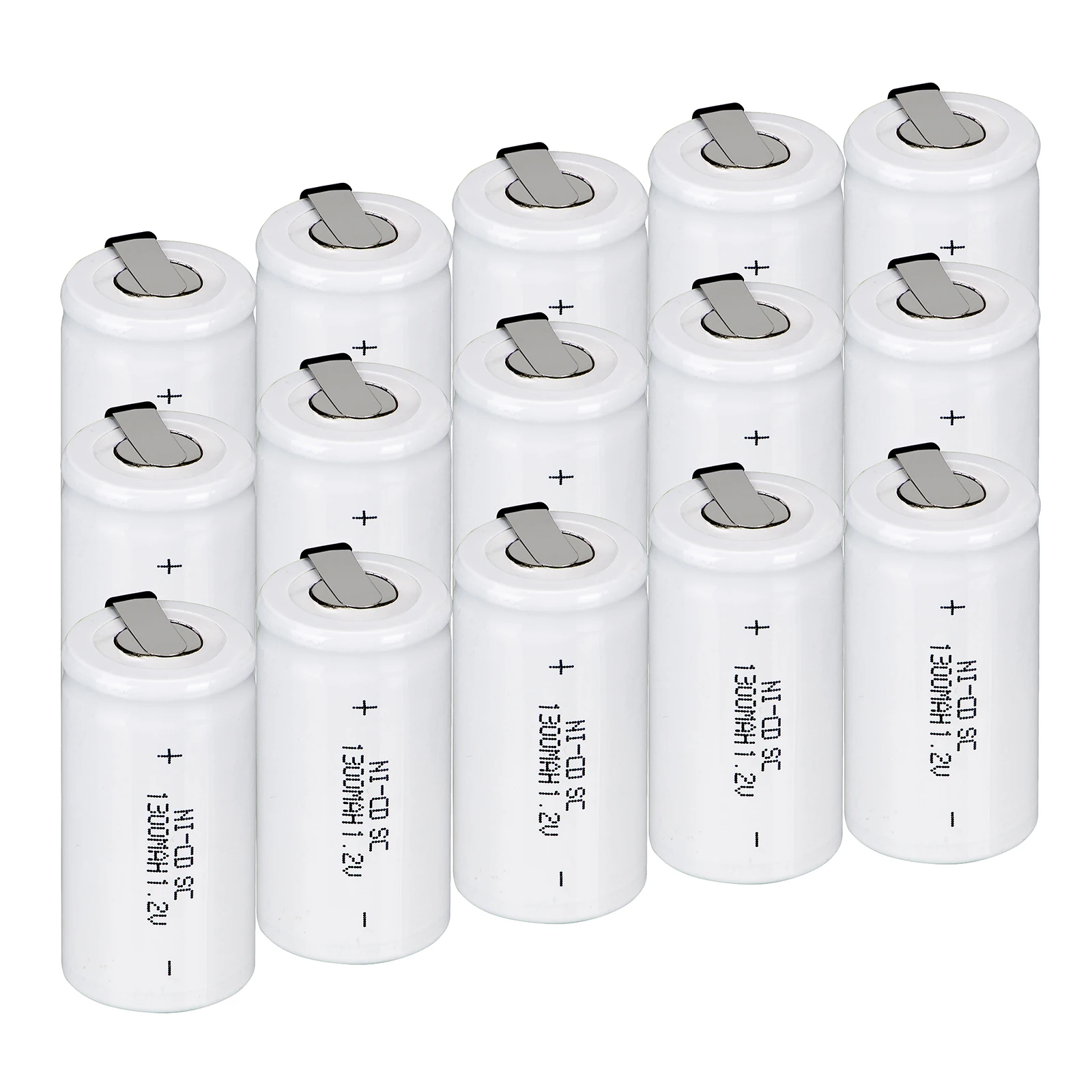 2~ 16 шт 1300mAh nicd 1,2 v батарея sub c sc 1,2 v ni-cd ni cd аккумуляторы желтый