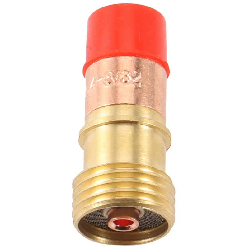 

17X TIG Stubby Gas Lens Ceramic Nozzle+Heat Cup for WP17/18/26 2.4mm Welding Torch Collets Gas Len Welding Accessory