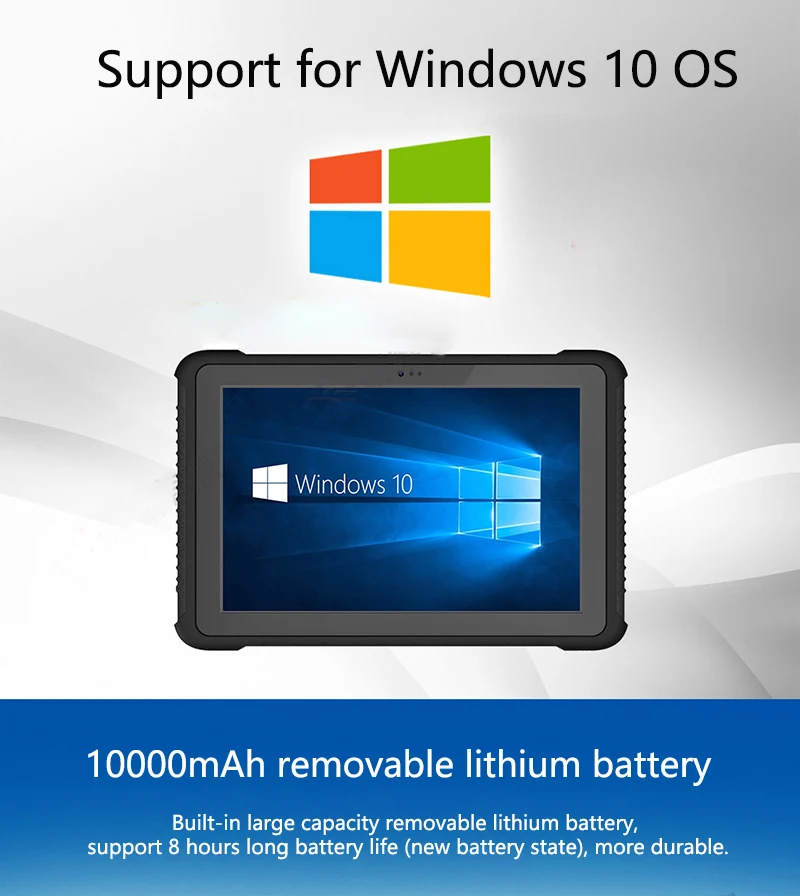 I16H 700cd/m2 10 &quotWindows водонепроницаемый IP65 промышленный сканер штрихкода GSM 4G WIFI BT4.0 GPS