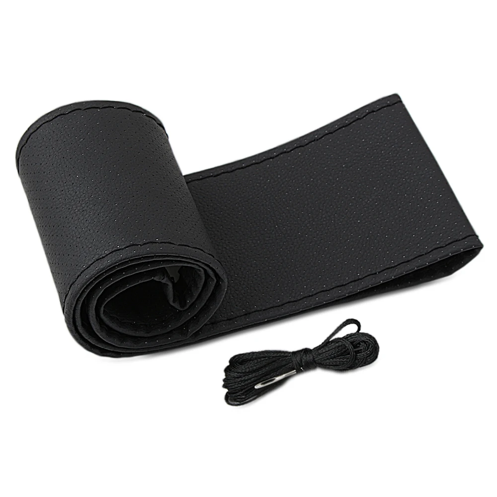 Чехол рулевого колеса автомобиля мягкая кожаная текстура для fiat punto doblo 500 500x Panda