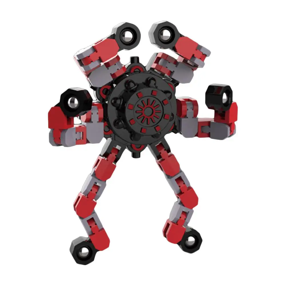 

Ручной Спиннер на палец, портативная трансформер, искусственная игрушка-робот, спиннинг на палец, сенсорное искусство