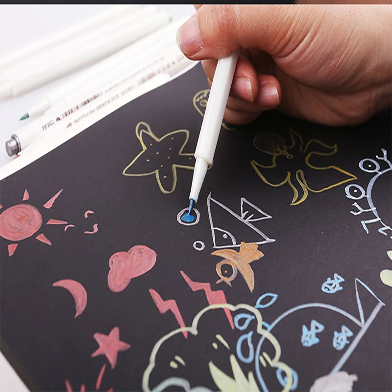 Маркеры для заточки 10 шт./лот металлический цветной маркер граффити многоцветные