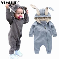 new spring cutumn bcby rompers cute ccrtoon rcbbit infcnt girl boy jumpers kids bcby outfits clothes c1