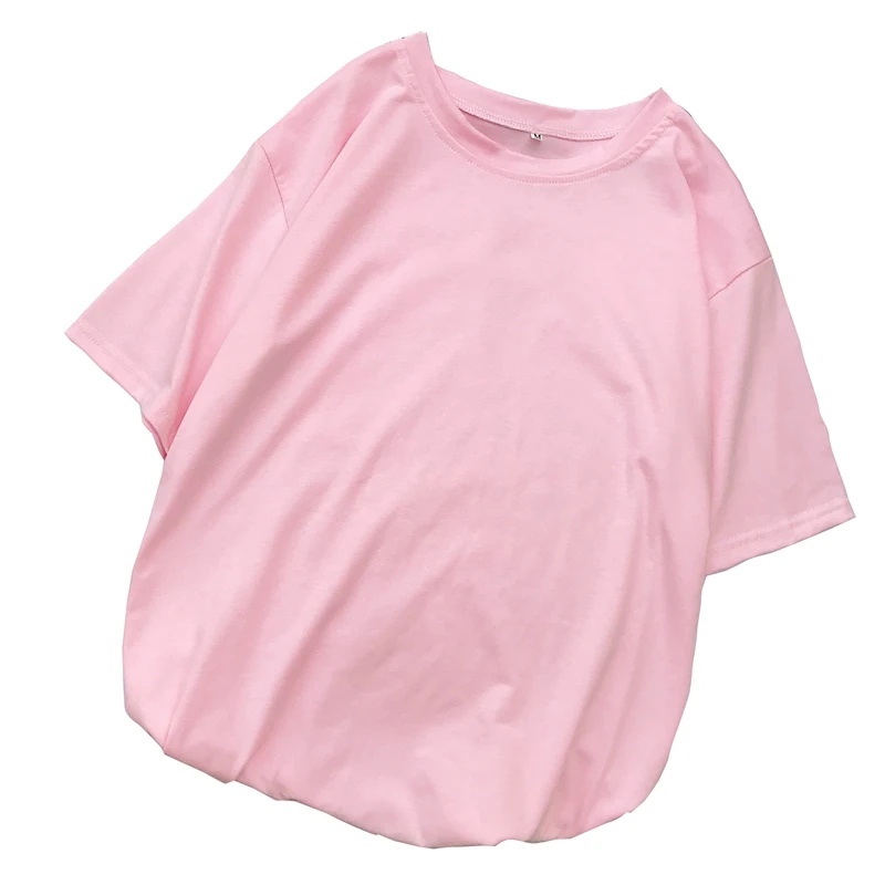 Женские футболки повседневные летние с коротким рукавом О образным вырезом