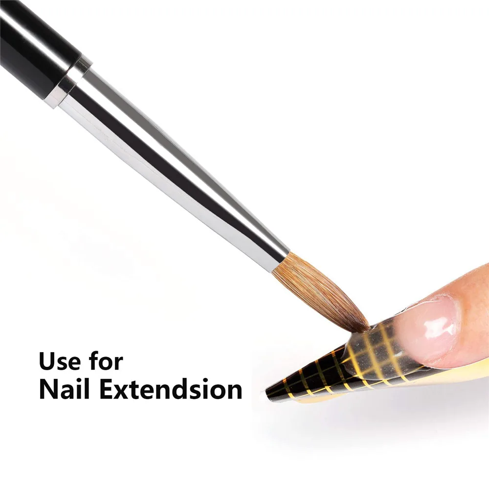 Кисти акриловые для маникюра и педикюра набор кистей нейл-арта с УФ гель-лаком