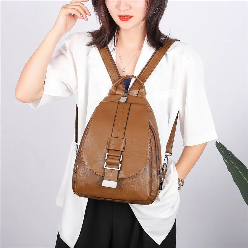 3 в 1 женский рюкзак из искусственной кожи повседневная женская нагрудная сумка