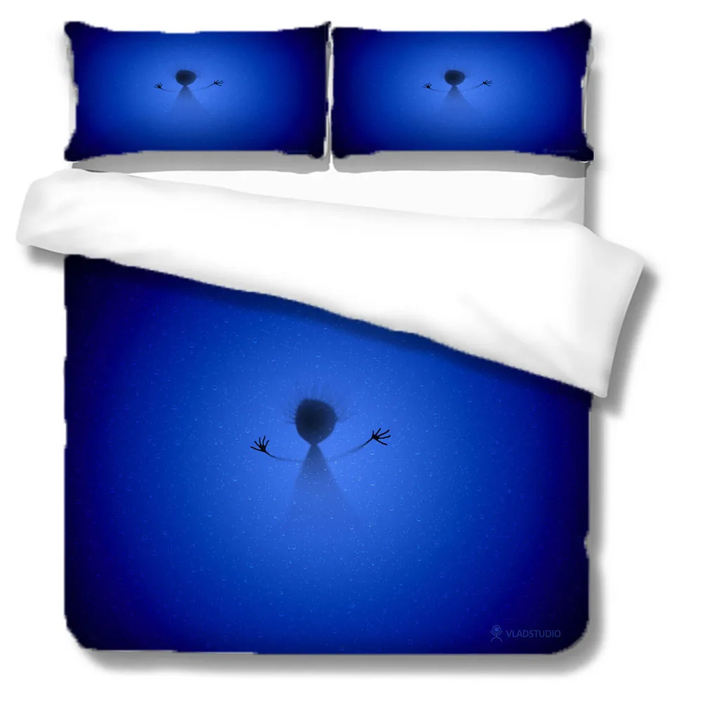 

Luxury 3D Space Duvet Cover Set Comforter Bedding Set Queen King Queen Double Single Size Cartoon Design Custom Bedclothes