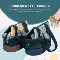 soft sided carriers portable shoulder pet bags outgoing travel breathable cats dogs handbag foldable mesh fabric built in hook