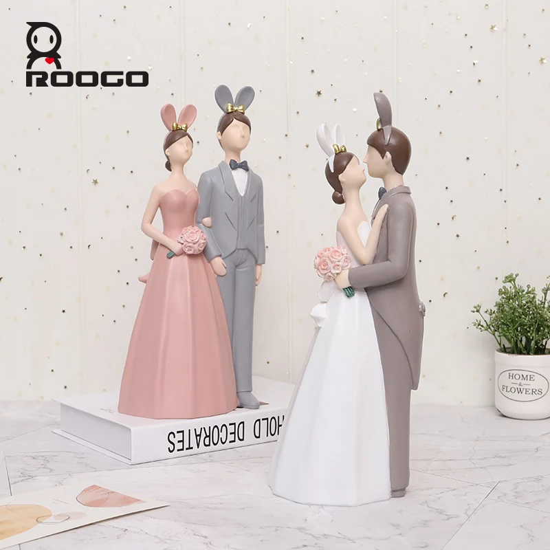 

Roogo, романтическое свадебное украшение, орнамент, полимерная скульптура, декоративные фигурки для помещений, шкафа, офиса, домашнего декора
