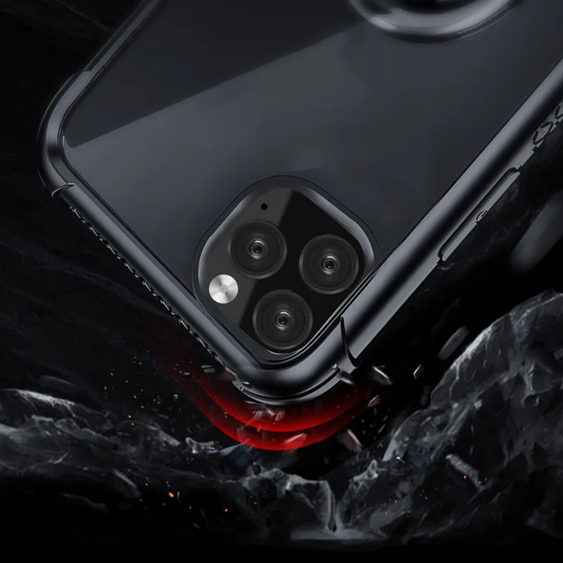 Прозрачный чехол из ТПУ для iPhone 2019 11 XS MAX XR X 8 8P 7 P 6 6s с держателем в виде кольца на