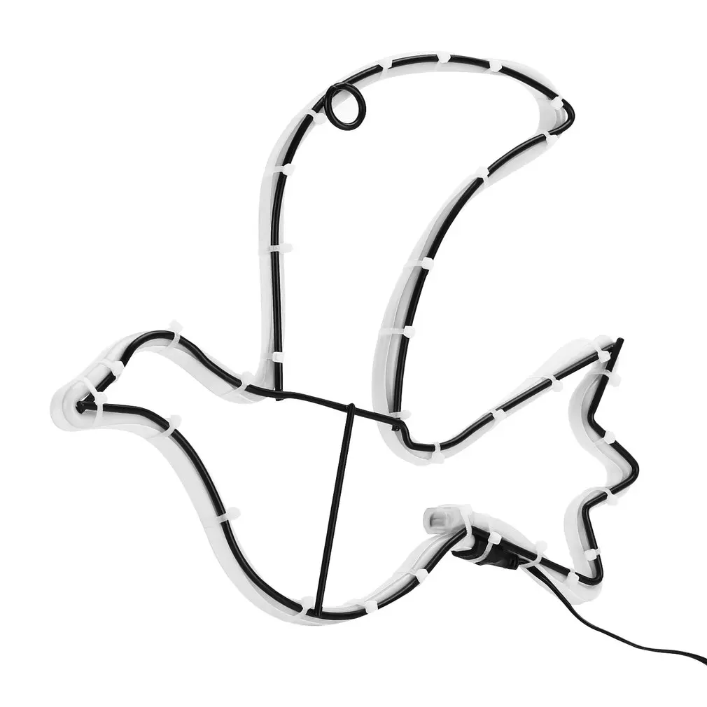 Неоновая вывеска в форме голубей Ночной светильник домашний декор для стен