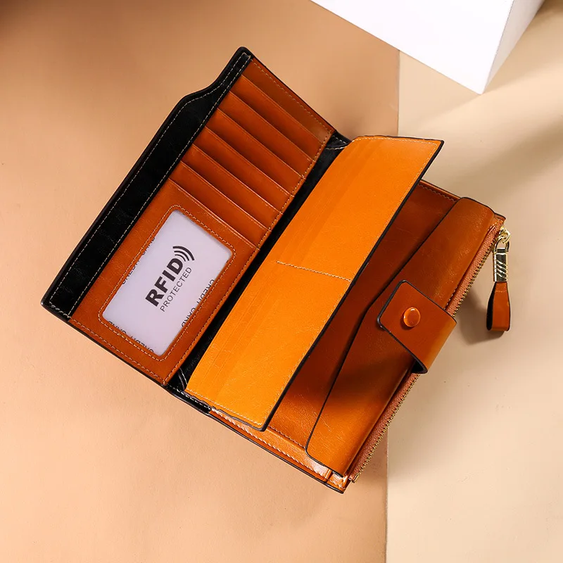 2019 новый кожаный женский кошелек длинный |