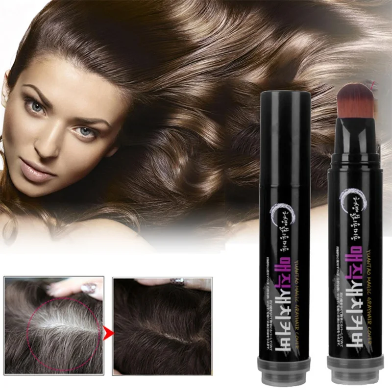 Одноразовое покрытие для корней волос седые волосы цвет быстрое окрашивание