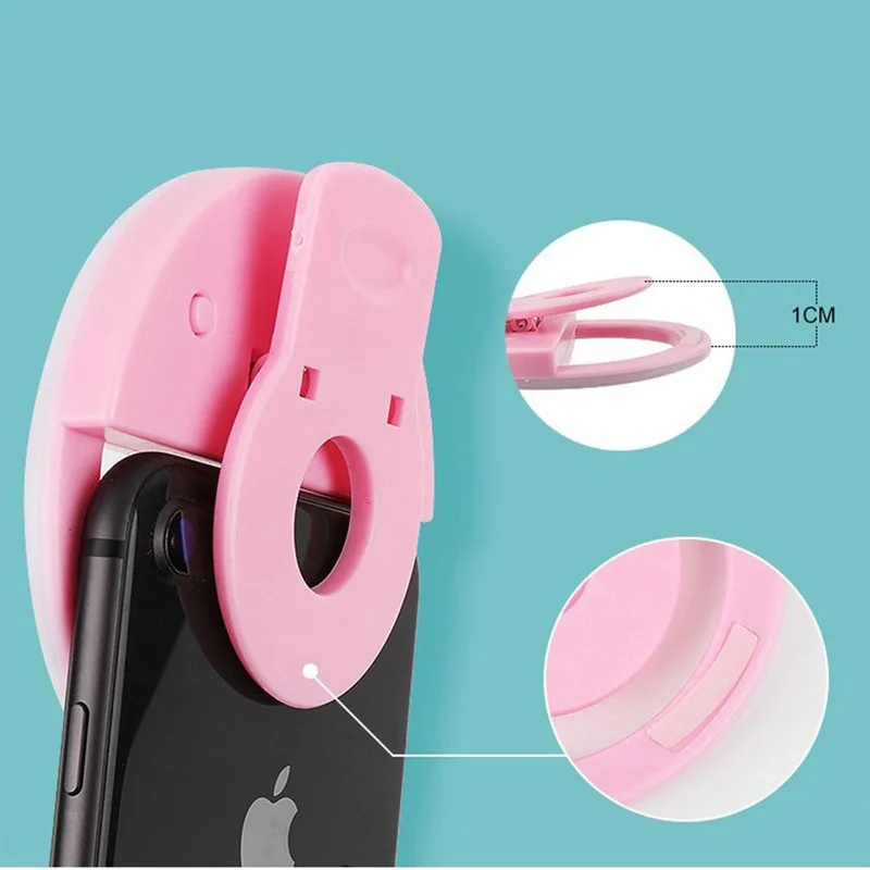 selfie ring mobile phone clip lens light lamp litwod led bulbs emergency dry battery for photo camera well smartphone beauty free global shipping