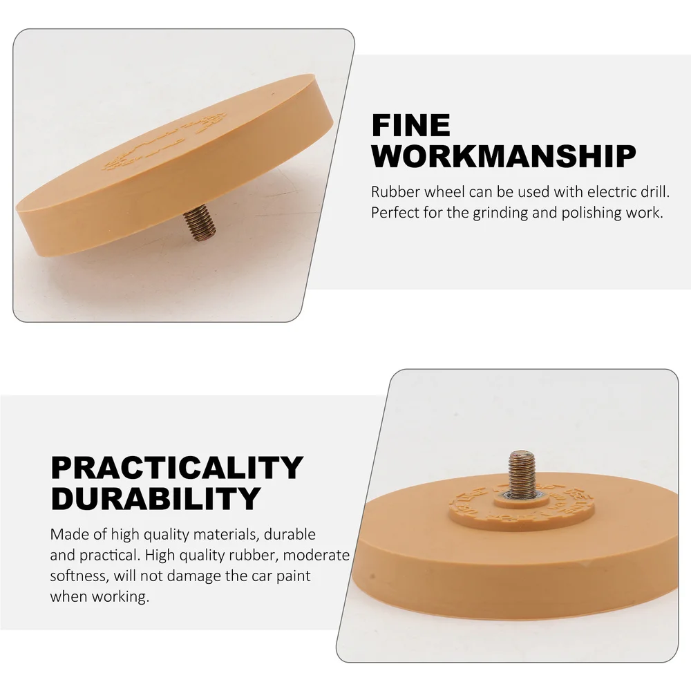 

1pc Rubber Grinding Car Glue Remover Rubber Wheel Grinding Tool Accessory