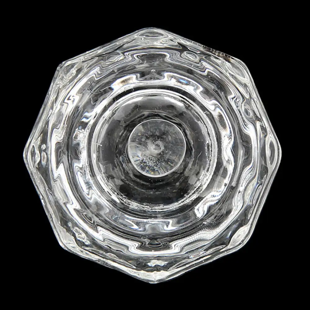 

2pcs Crystal Cup Lid Transparent Glass Nail Art Dappen Dish Cup Liquid Makeup Nail Styling Tool Equipment Tools Beauty Health