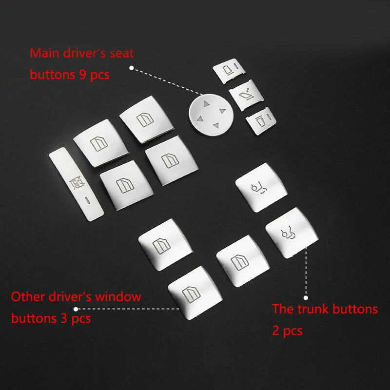 

Professional Button Switch Trim Door Decorative Lift Silver Accessories