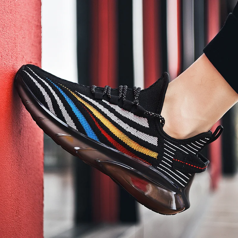 

Sneakers 2020 Sneaker Male Breathable Casual Shoes Solid White Fashion Knitting Men Sneakers Zapatos Casuales 39 S Sport For