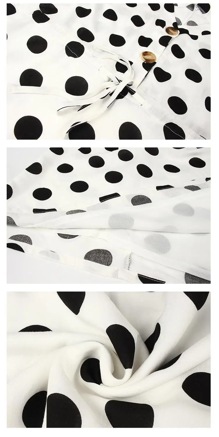

Women Sexy V-neck Polka Dot Print Dress Casual Half Sleeve Ruffle Female Short Sundress Fashion Daily Ladies Mini Dress Vestidos