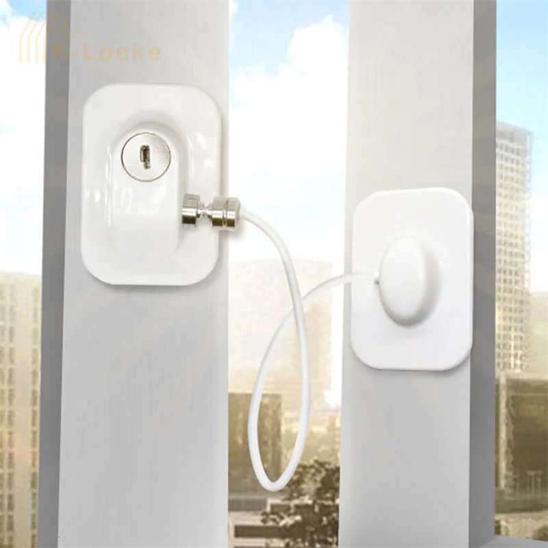 

Child Window Safety Lock Refrigerator Door Cabinet Anti-theft Lock Easy Install Non Drilling Strong Self-adhesive Home Lock Tool