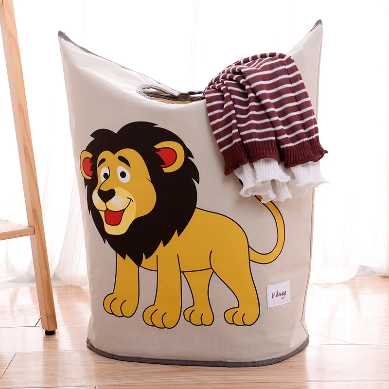 

Large Baby Laundry Basket Hamper Cartoon Kids Toy Storage Box Sundries Dolls Book Nappies Organizer Dirty Clothes Bucket Wasmand