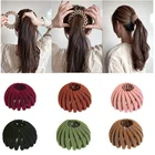 Птичье гнездо коготь волос Расширения бархат женские аксессуары для волос с модной пряжкой заколки для волос для женщин новые тканью; Прическа хвостик; В наличии повязка на голову дру