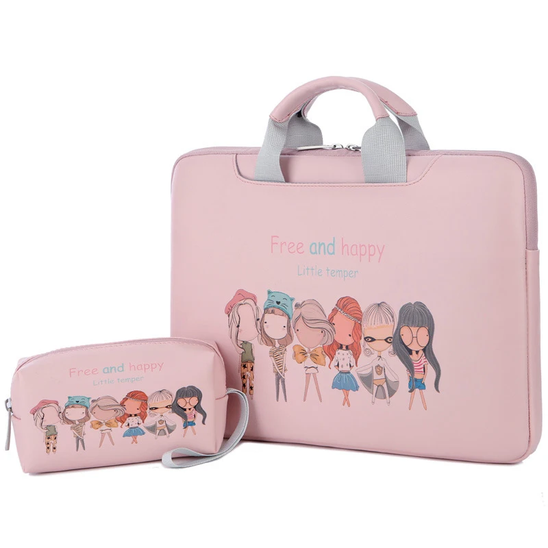Pink Сумка для ноутбука 11,6 13,3 14,1 15,6 сумки-мессенджеры для MacBook Air 13 Чехол Водонепроницаемая сумка для ноутбука для MacBook Pro 13 - Цвет: Pink