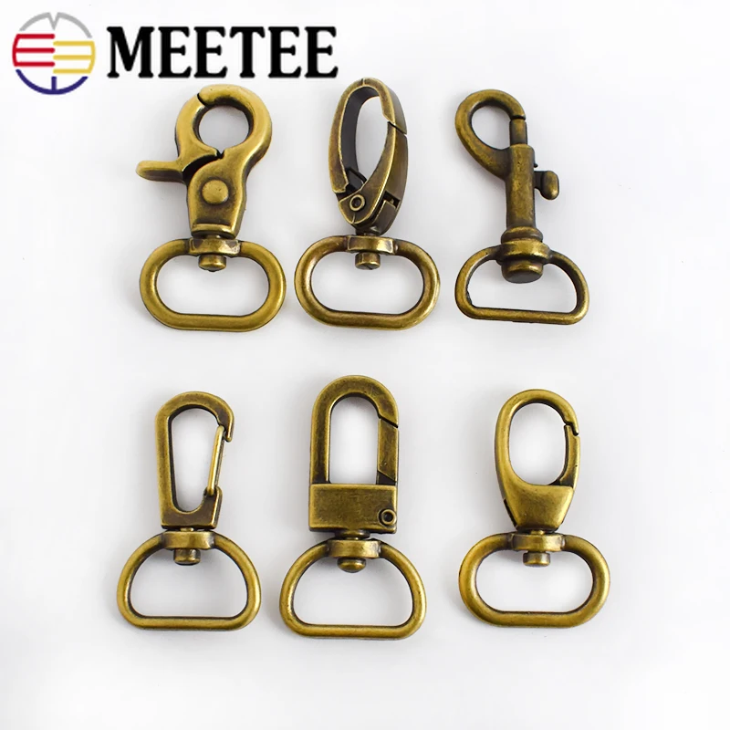 Meetee 4/10/20 штук 2 см Бронзовый застежки молнии в виде полукруга Cilps крюк DIY сумка