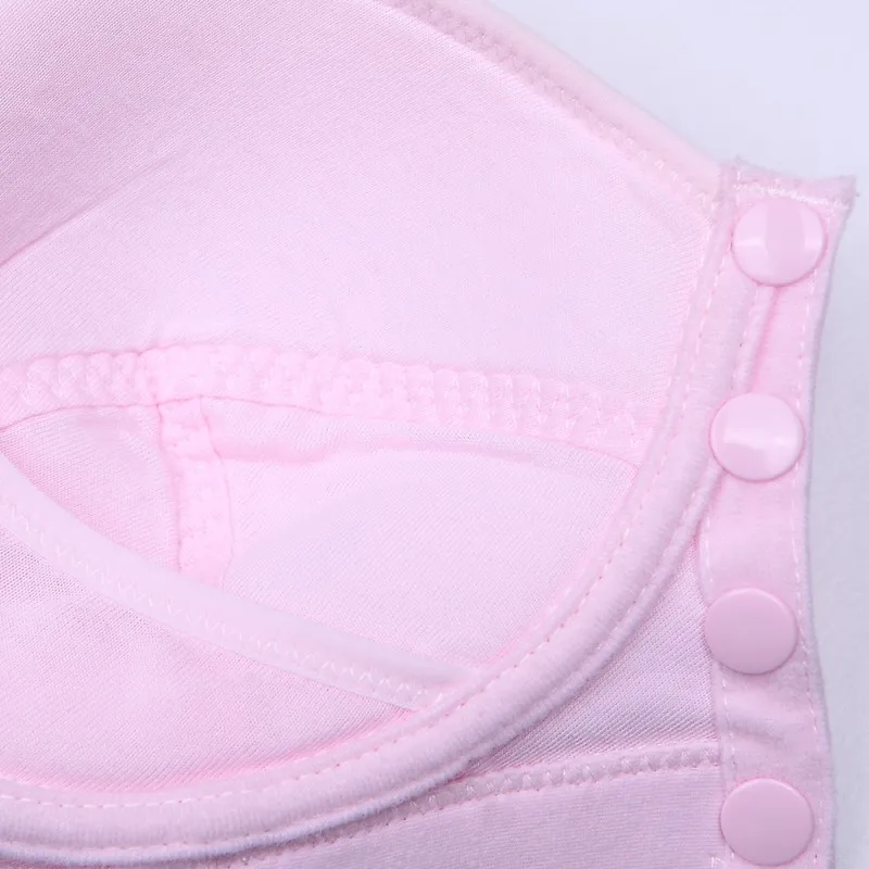 

Women Front Closure Pregnant Female Full Cup Cotton Bra Maternity Seamless Bras