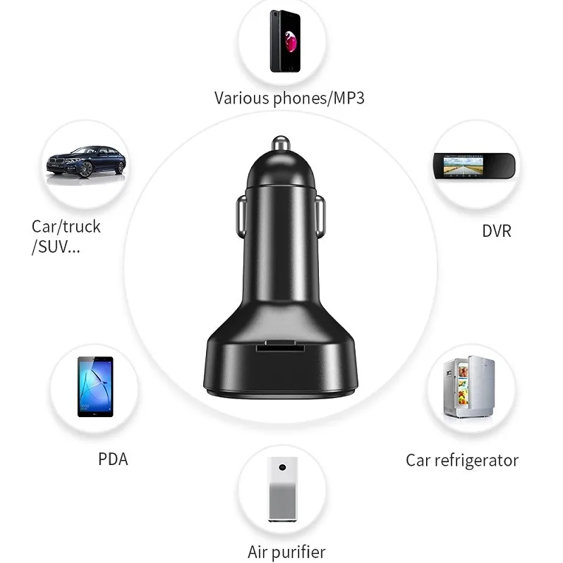 Essager телефон быстрое зарядное устройство Bluetooth 5 0 автомобильный комплект QC3.0