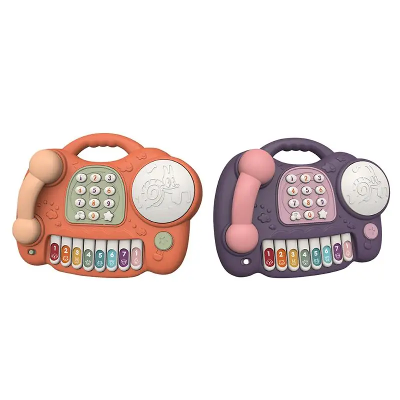 

Kids Cute Music Piano Phone Toy Children Baby Lighting Learning Educational Brain Development Early Learning Toys