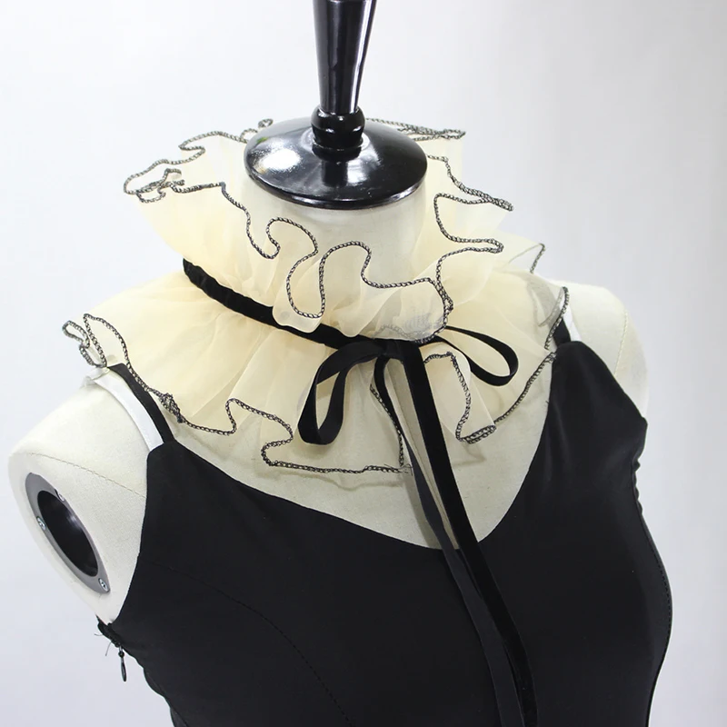 Женский винтажный поддельный съемный воротник воротники отворот блузка Топ