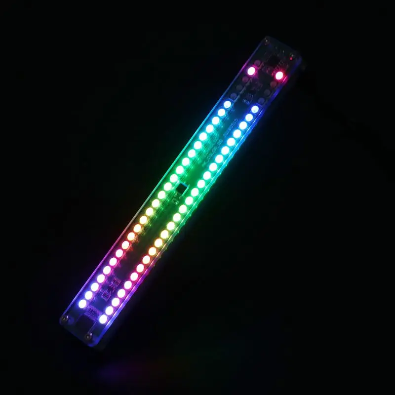 

Dual 30 Colorful Music Spectrum Level Indicator Stereo Amplifier VU Meter 203C